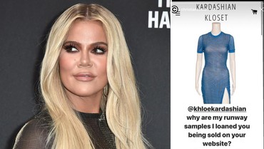 img-title Duh! Khloe Kardashian Kepergok Jual Baju Pinjaman Desainer