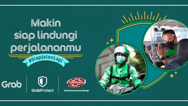 Grab Unilever Sediakan Hand Sanitizer Di Armada Grabprotect