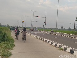 Ternyata Lokasi Emak-emak Main TikTok Sama dengan Bocah Sepedaan di Exit Tol