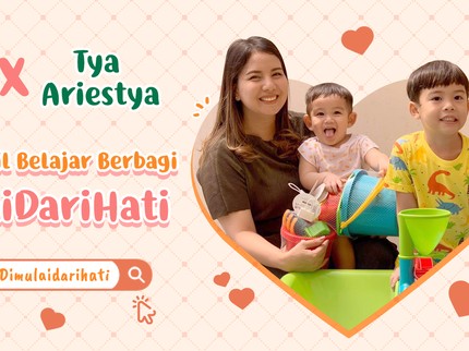 Ajak Si Kecil Berbagi #DimulaidariHati Bareng Milna & Tya Ariestya