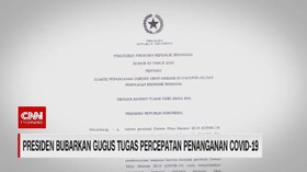 VIDEO: Presiden Bubarkan Gugus Tugas Covid-19