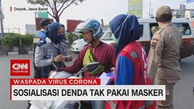 VIDEO: Sosialisasi Denda Tak Pakai Masker di Depok