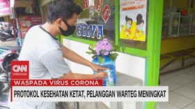 VIDEO: Protokol Kesehatan Ketat, Pelanggan Warteg Meningkat