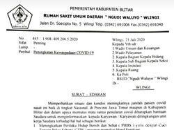14 Nakes Positif COVID-19, RSUD Ngudi Waluyo Blitar Tutup Instalasi Bedah