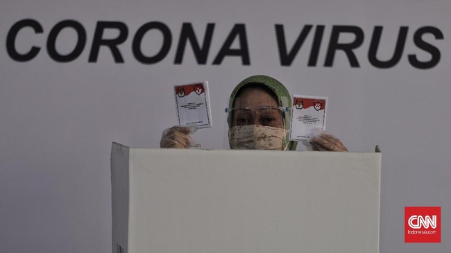 Dari 28 kabupaten/kota zona merah, 17 di antaranya merupakan penyelenggara Pilkada 2020.