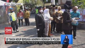 VIDEO: 10 Tahun Hidup Bersama Akhirnya Menikah di Polsek