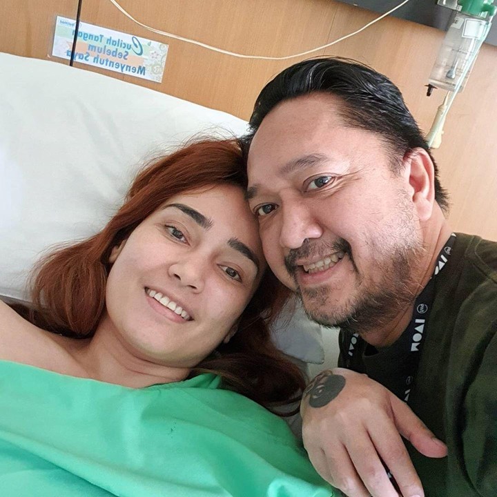 Beberapa waktu lalu, Feby Febiola mengabarkan kondisi kesehatannya yang mulai menurun karena kista ovarium. (Foto: Instagram @frankysihombingz)