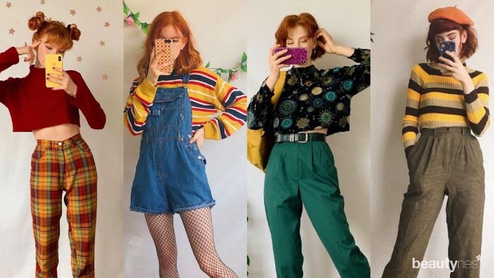 Gaya Vintage Lagi Hits Nih! Kamu Bisa Mencobanya dengan Memanfaatkan Outfit yang Sudah Ada, Lho!