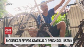 VIDEO: Modifikasi Sepeda Statis Jadi Penghasil Listrik