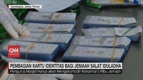 VIDEO: Pembagian Kartu Identitas bagi Jemaah Salat Iduladha