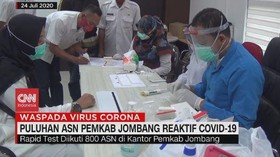 VIDEO: Puluhan ASN Pemkab Jombang Reaktif Covid-19