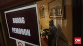 FOTO: Sterilisasi Gedung MK di Zona Merah Corona Gedung Mahkamah Konstitusi (MK) di Jakarta Pusat berada di kawasan zona merah virus corona berdasarkan data analisis Satgas Covid-19 hingga 19 Juli.