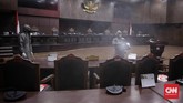 FOTO: Sterilisasi Gedung MK di Zona Merah Corona Gedung Mahkamah Konstitusi (MK) di Jakarta Pusat berada di kawasan zona merah virus corona berdasarkan data analisis Satgas Covid-19 hingga 19 Juli.