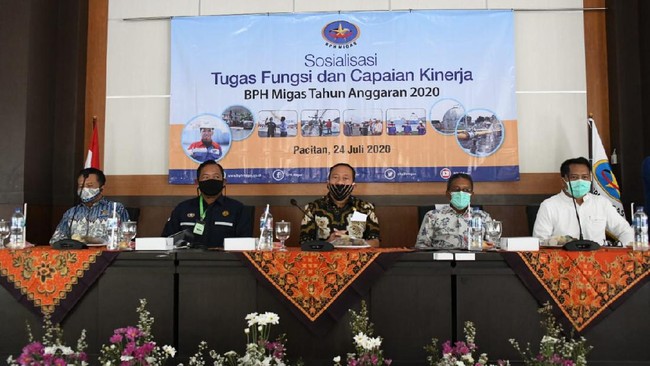 BPH Migas menggelar Sosialisasi Tugas, Fungsi dan Capaian Kinerja Tahun Anggaran 2020 bertempat di Tamperan, Pacitan, pada Jumat (24/7).