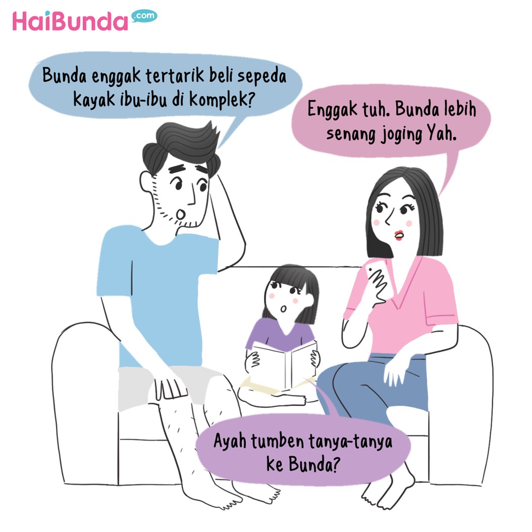 Komik HaiBunda Sepeda