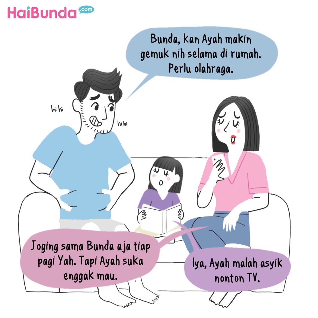 Komik HaiBunda Sepeda