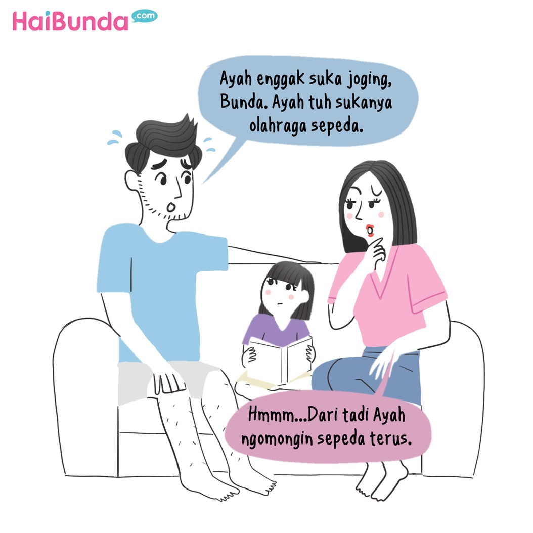 Komik HaiBunda Sepeda