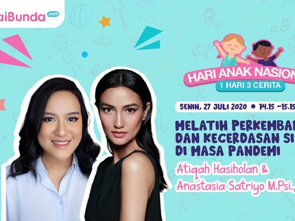 Intip Cara Atiqah Hasiholan Latih Kecerdasan Anak Selama Pandemi