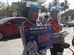 Polisi di Subang, Kuningan dan Sumedang Bagikan Ribuan Masker