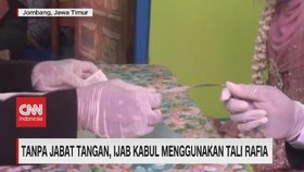 VIDEO: Tanpa Jabat Tangan, Ijab Kabul Menggunakan Tali Rafia