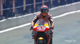 VIDEO: Detik-detik Marquez Menyerah di MotoGP Andalusia