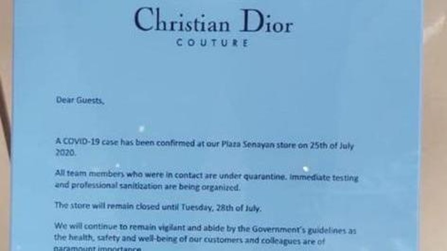 Surat Christian Dior Indonesia yang beredar di WhatsApp