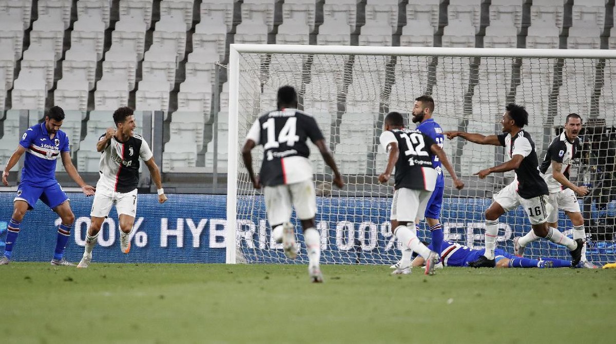 FOTO: Momen Juventus Juara Liga Italia Usai Hantam Sampdoria