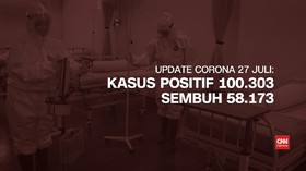 VIDEO: Kasus Positif Corona di Indonesia Tembus 100 Ribu