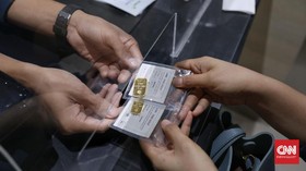 Harga Emas Antam Melesat Rp8.000 Jadi Rp944 Ribu per Gram