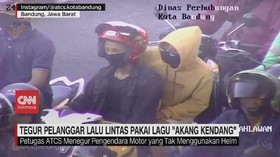VIDEO: Tegur Pelanggar Lalu Lintas Pakai Lagu 'Akang Kendang'