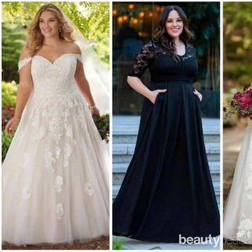 10 Dress Wedding Terbaik & Cantik untuk Pengantin Bertubuh Plus Size