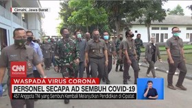 VIDEO: 990 Personel Secapa TNI AD Sembuh Covid-19