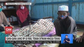 VIDEO: Gara-gara Uang Rp10 Ribu, Teman Ditikam Hingga Tewas