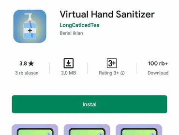 Geger Aplikasi Hand Sanitizer Virtual, Benar Berfungsi?