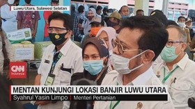 VIDEO: Mentan Kunjungi Lokasi Banjir Luwu Utara