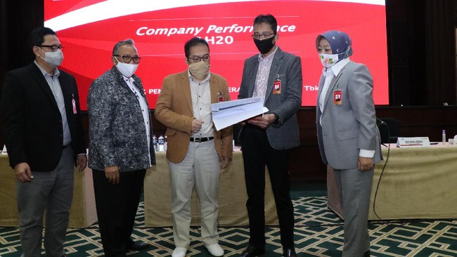 Bank Jatim melaksanakan analyst meeting guna memaparkan kinerja keuangan Triwulan II 2020 di Surabaya, Rabu (29/7).