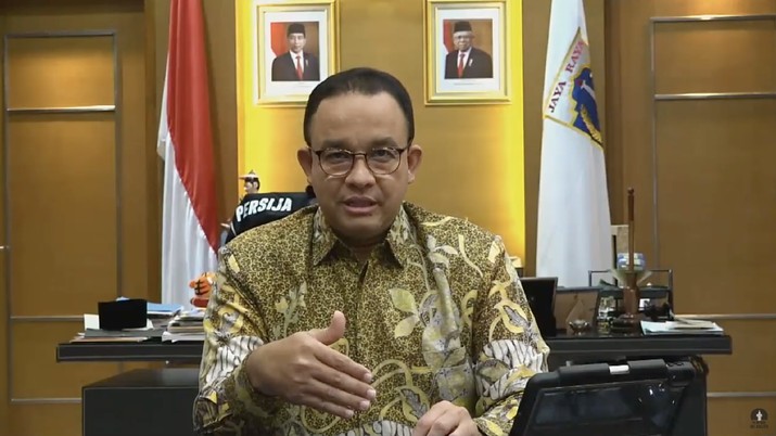 Gubernur DKI Jakarta Anies Baswedan Mengumumkan Status PSBB Transisi Jakarta (Tangkapan Layar Youtube Pemprov DKI Jakarta)