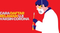 INFOGRAFIS: Cara Daftar Relawan Uji Vaksin Corona