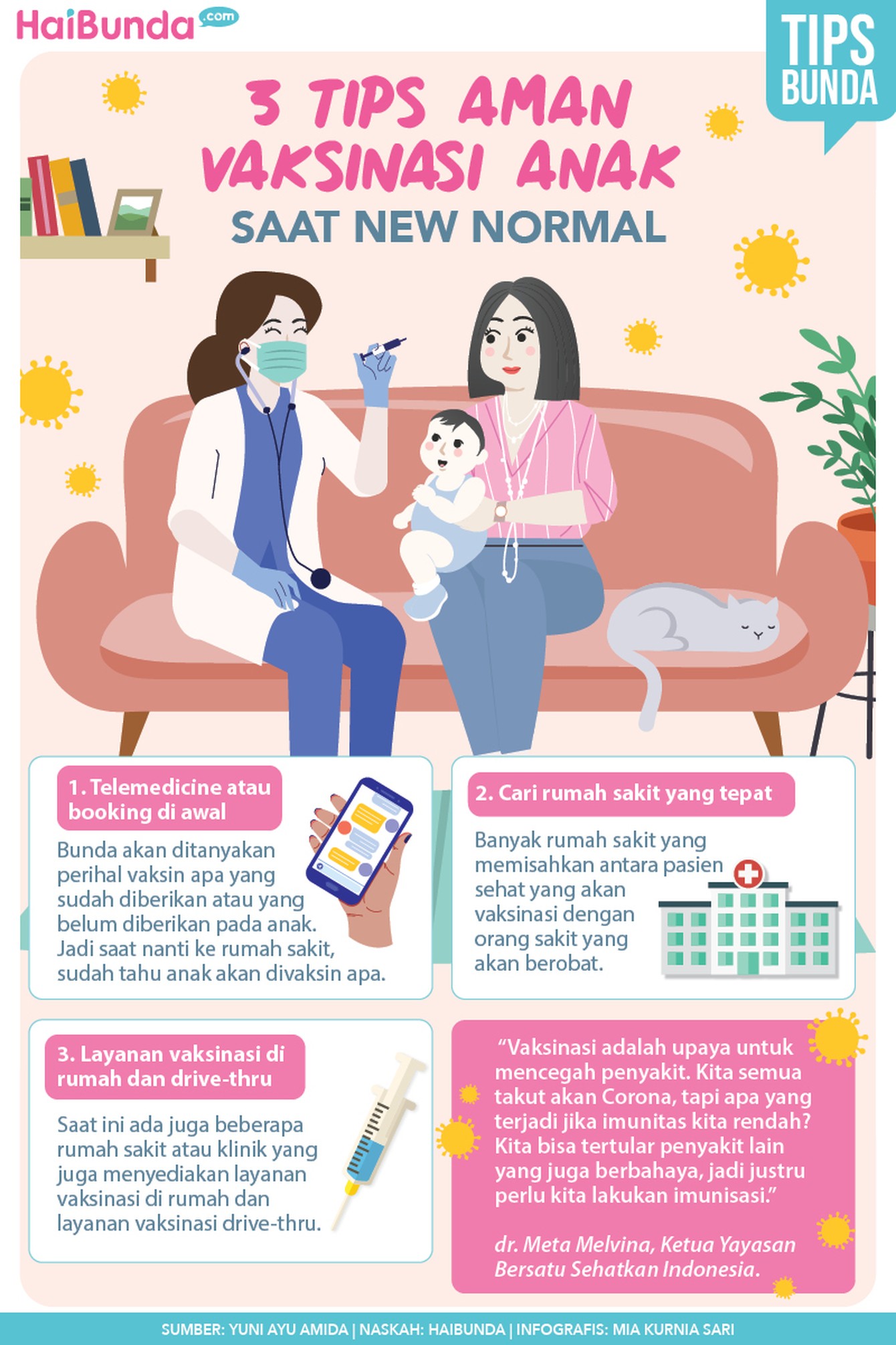 Infografis Tips Aman Vaksinasi Anak Infografis Tips Aman Vaksinasi Anak