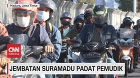 VIDEO: Jembatan Suramadu Padat Pemudik
