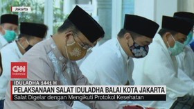 VIDEO: Gubernur Anies Salat Iduladha di Masjid Balai Kota