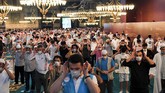 FOTO: Salat Iduladha Pertama di Hagia Sophia Salat Ied Hari Raya Iduladha 1441 Hijriah perdana di Masjid Hagia Sophia pada Jumat (31/7) dihadiri ribuan muslim muslim warga Turki.Turki.