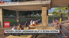 VIDEO: Presiden Jokowi Laksanakan Salat Id Secara Internal