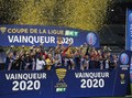 FOTO: Juara Piala Liga, PSG Sempurna di Perancis