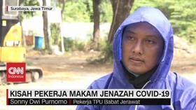 VIDEO: Kisah Pekerja Makam Jenazah Covid-19