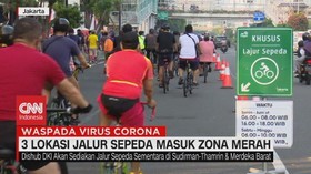 VIDEO: 3 Lokasi Jalur Sepeda Masuk Zona Merah