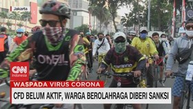 VIDEO: CFD Belum Aktif, Warga Berolahraga Diberi Sanksi