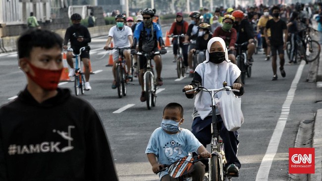 Car free day di Jakarta kembali digelar pekan ini atau mulai Minggu (22/5). Warga yang ingin hadir masih diwajibkan scan Peduli Lindungi.