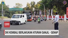 VIDEO: DKI Jakarta Kembali Berlakukan Aturan Ganjil Genap