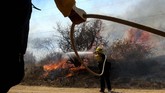 FOTO: Kebakaran Hutan 'Apple Fire' di California Kebakaran hutan terjadi di Cherry Valley, California selatan, Amerika Serikat yang telah meluas hingga lebih dari 20 ribu hektare.